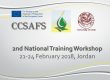 2nd National Training Workshop, 21 – 24 February 2018, Jordan