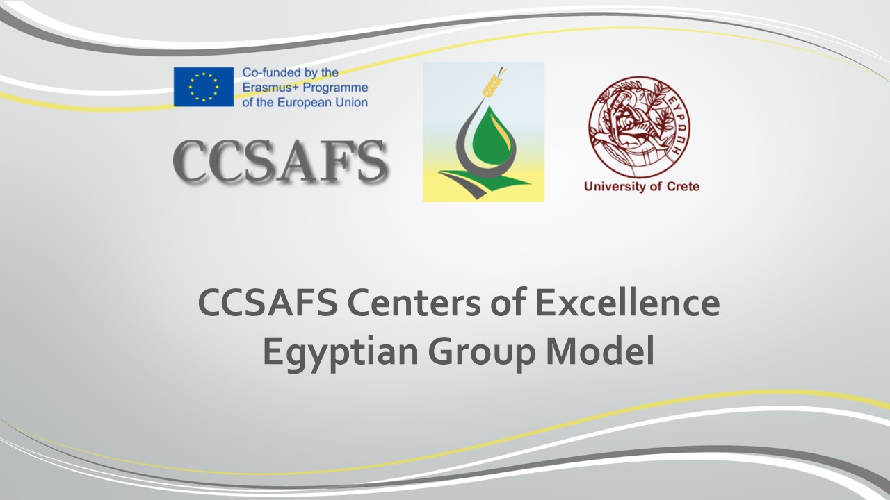 CCSAFS Centers of Excellence Egyptian Group Model