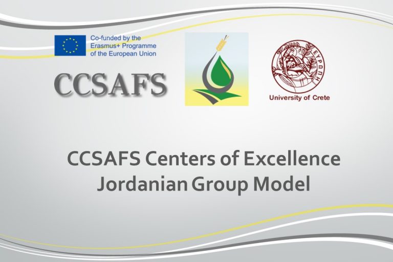 CCSAFS Centers of Excellence Jordanian Group Model