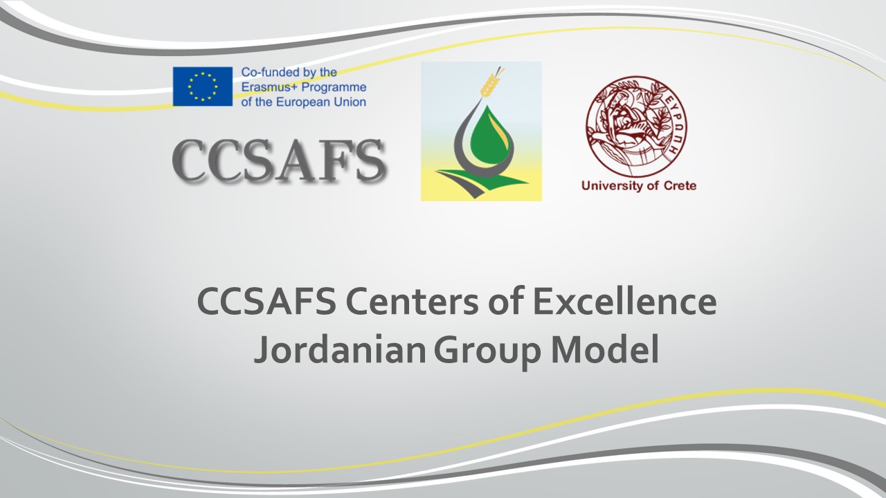 CCSAFS Centers of Excellence Jordanian Group Model