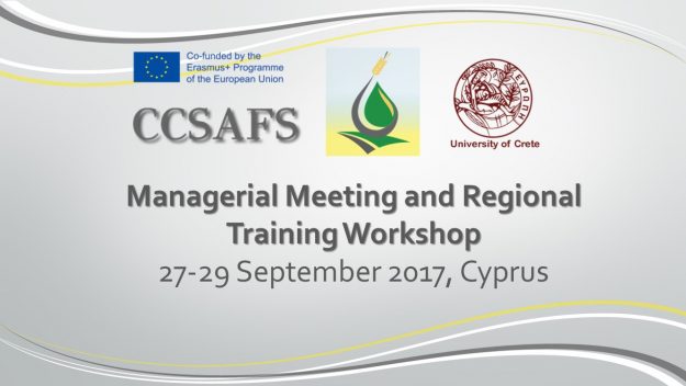 Managerial Meeting and Regional Training Workshop, 27-29 September 2017, Cyprus
